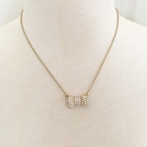 Kate Spade Rhinestone Sequin Gold Necklace